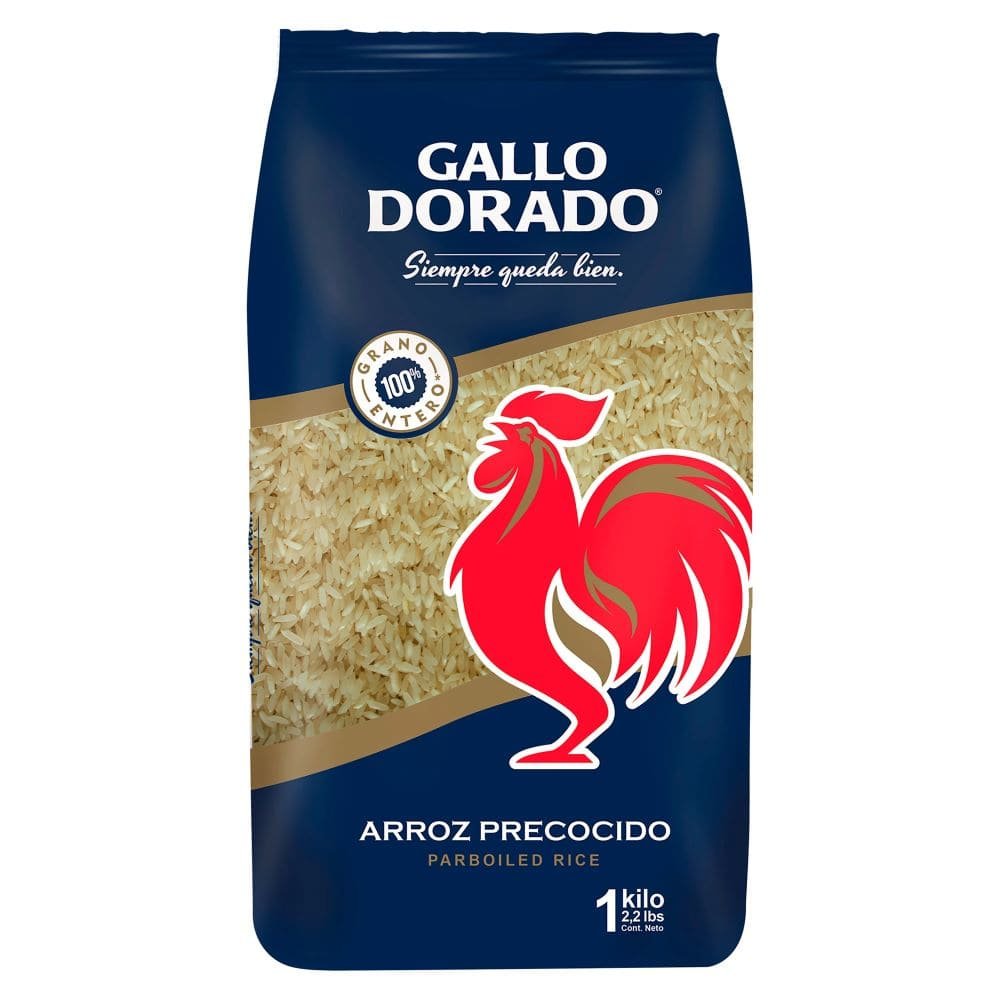ARROZ GALLO DORADO PRECOCIDO  1000 GR