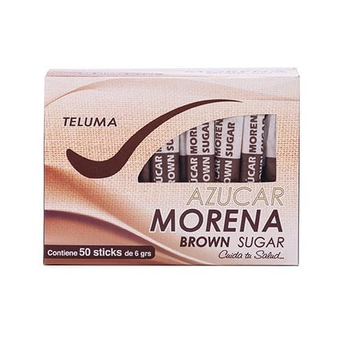 AZUCAR MORENA TELUMA EN TUBITO 50 UNI 6 GRS