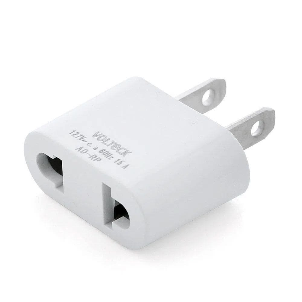 ADAPTADOR DE CLAVIJA VOLTECK PLANO A REDONDO