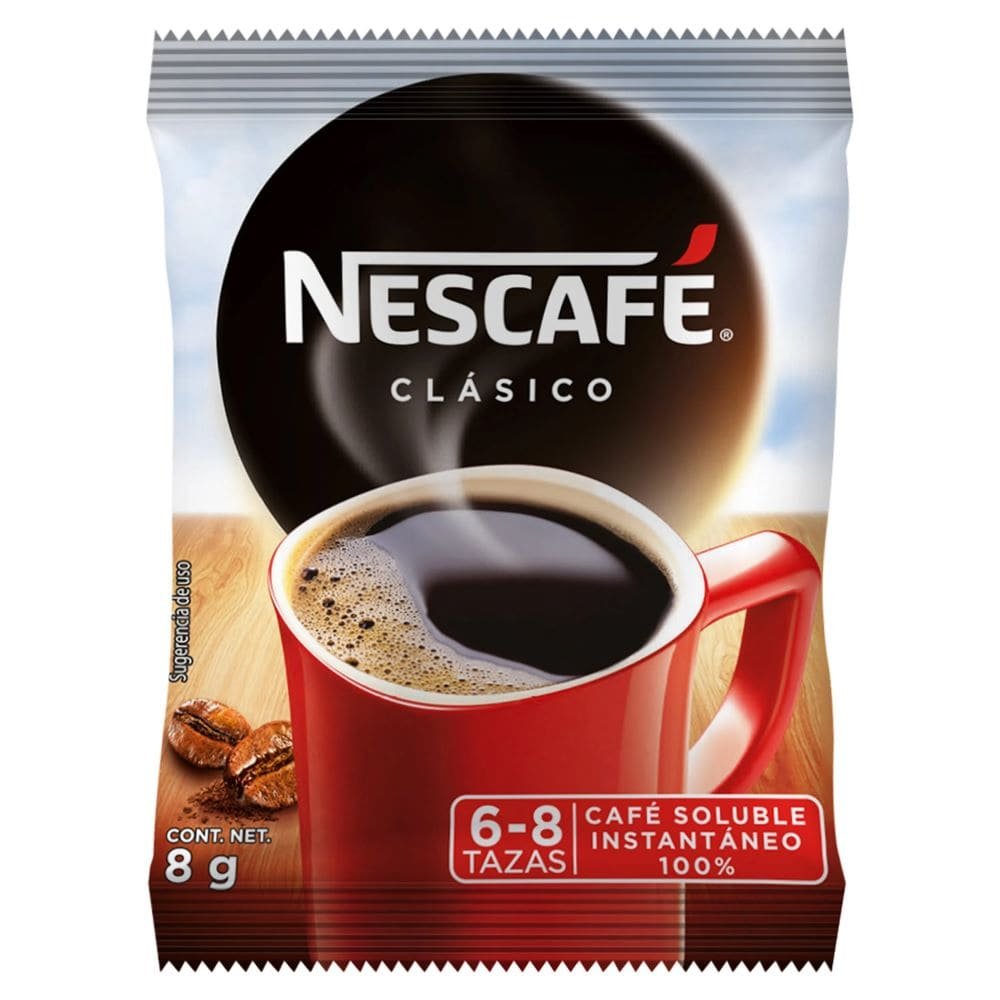 CAFÉ NESCAFE SOBRE 8 GRAMOS