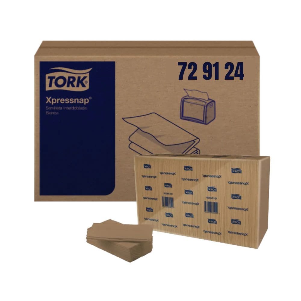 CAJA DE SERVILLETA TORK XPRESSNAP COLOR NATURAL GRANDE CAFÉ 24X250