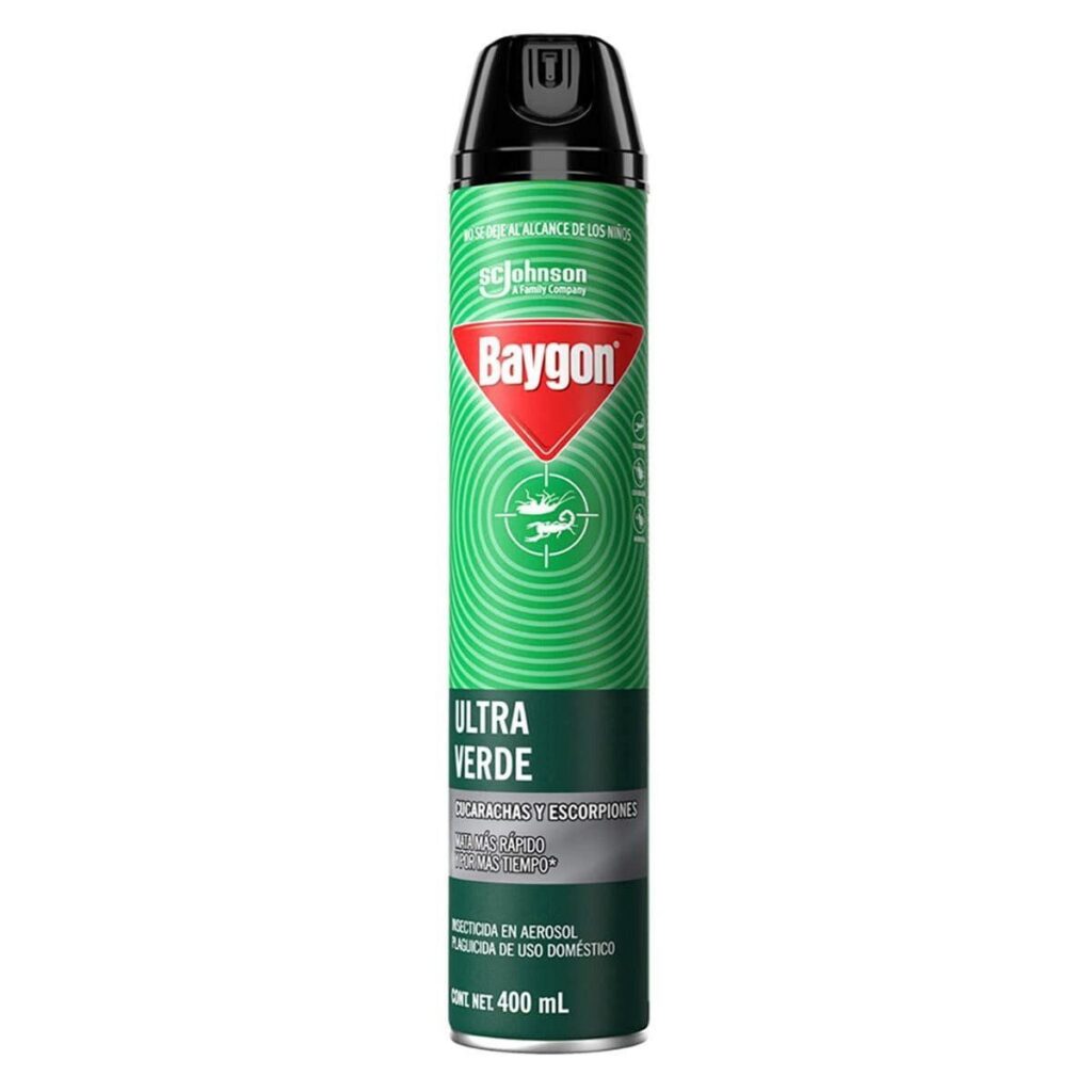 FRASCO DE INSECTICIDA EN AEROSOL BAYGON ULTRA VERDE 400ML