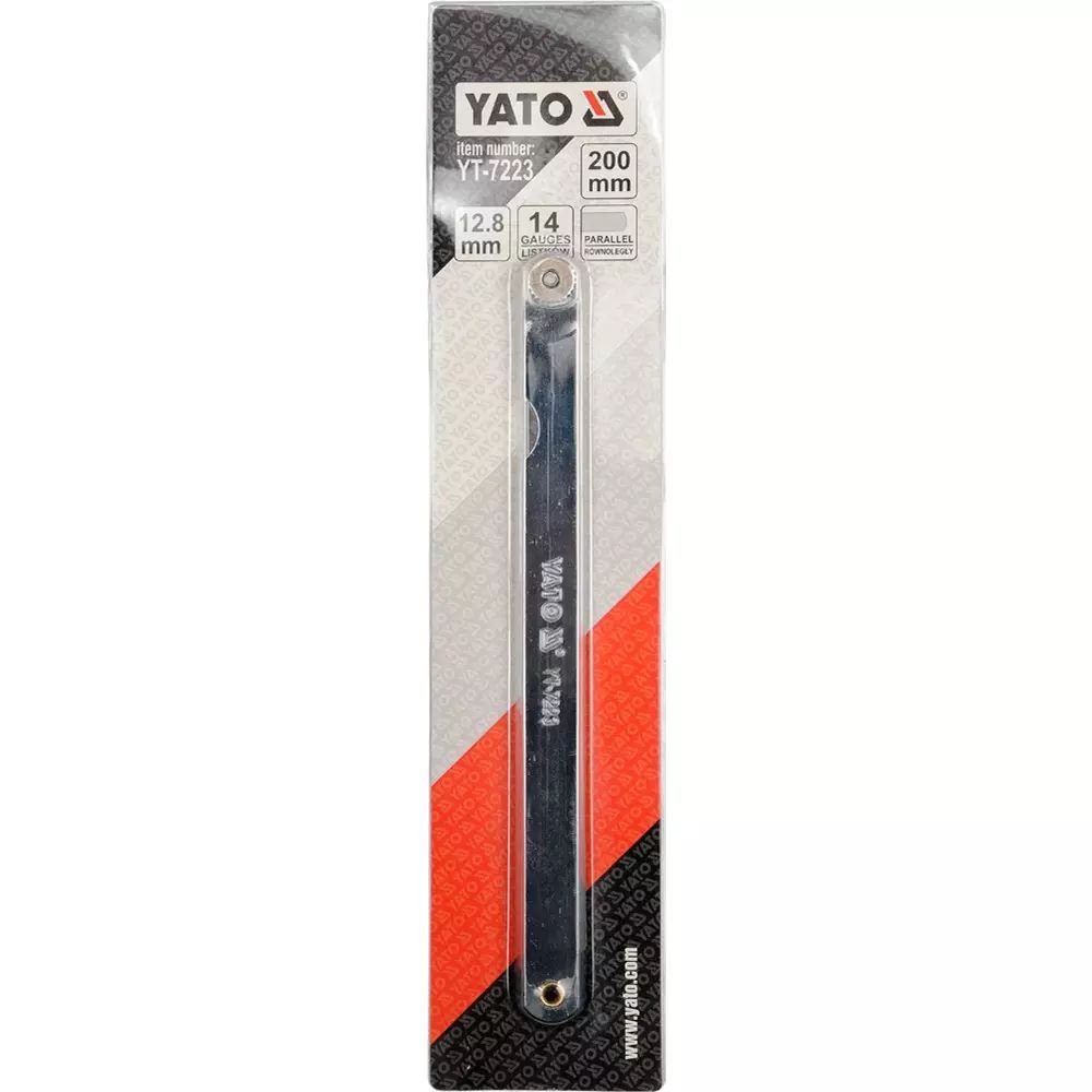 CALIBRADOR DE HOJAS 14, 0.05-0.50 MM YATO YT 7223