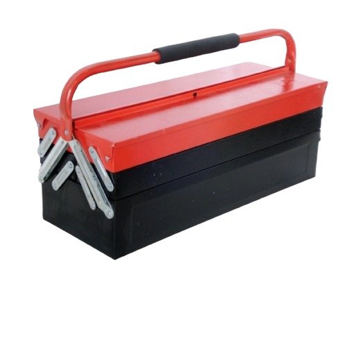 CAJA PORTA HERRAMIENTA ANARANJADO CON NEGRO 43 CM