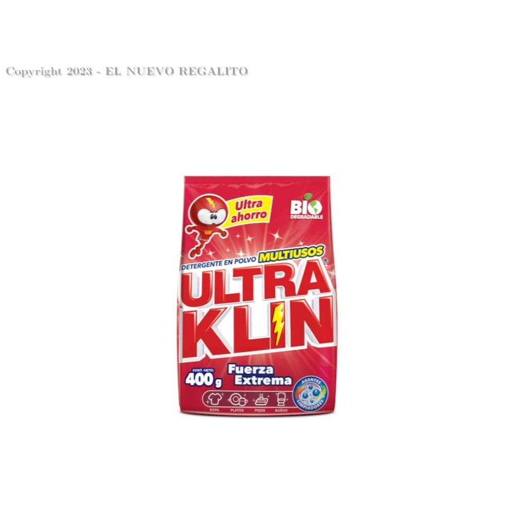DETERGENTE ULTRA KLIN 400 GR FUERZA EXTREMA