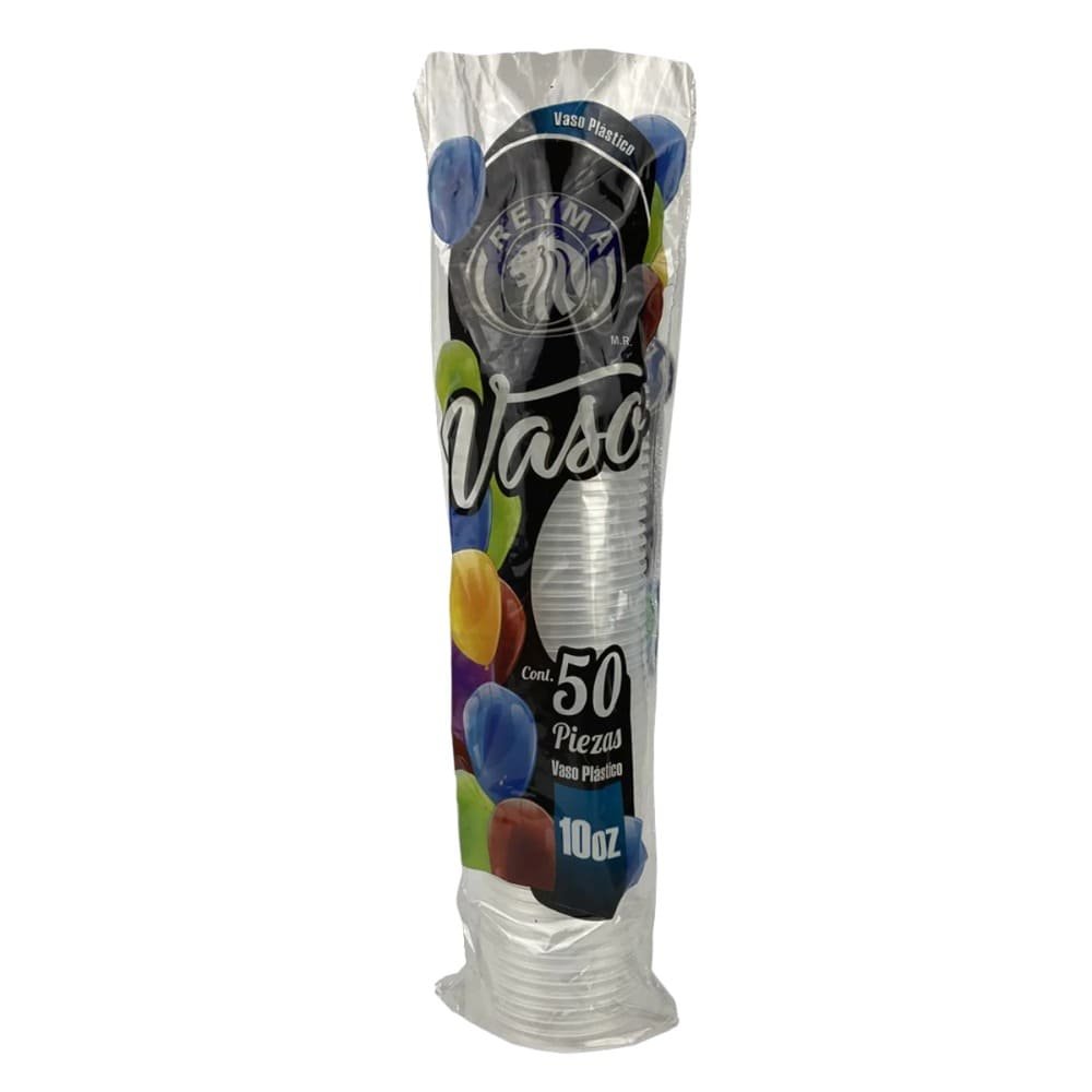 PAQUETE DE VASO TRANSLUCIDO REYMA 50UNI 10 ONZAS
