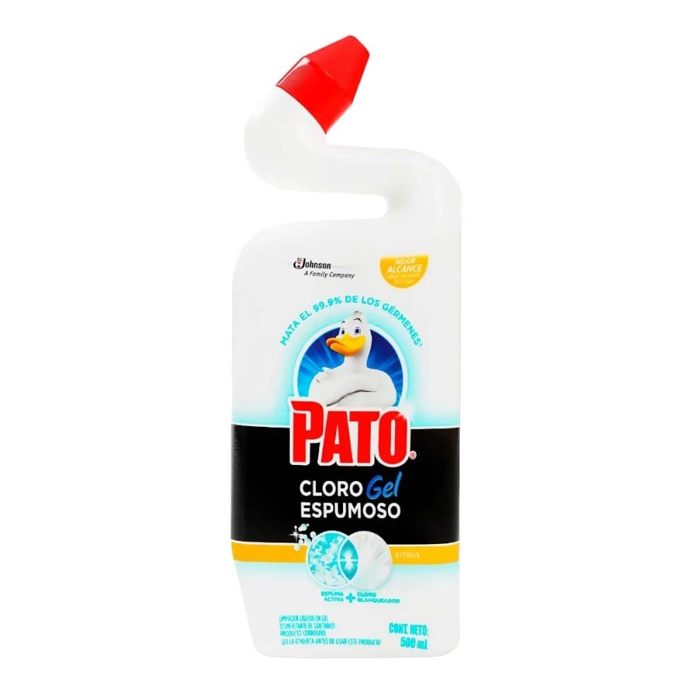 CLORO GEL PATO ESPUMOSO CITRUS 500 ML