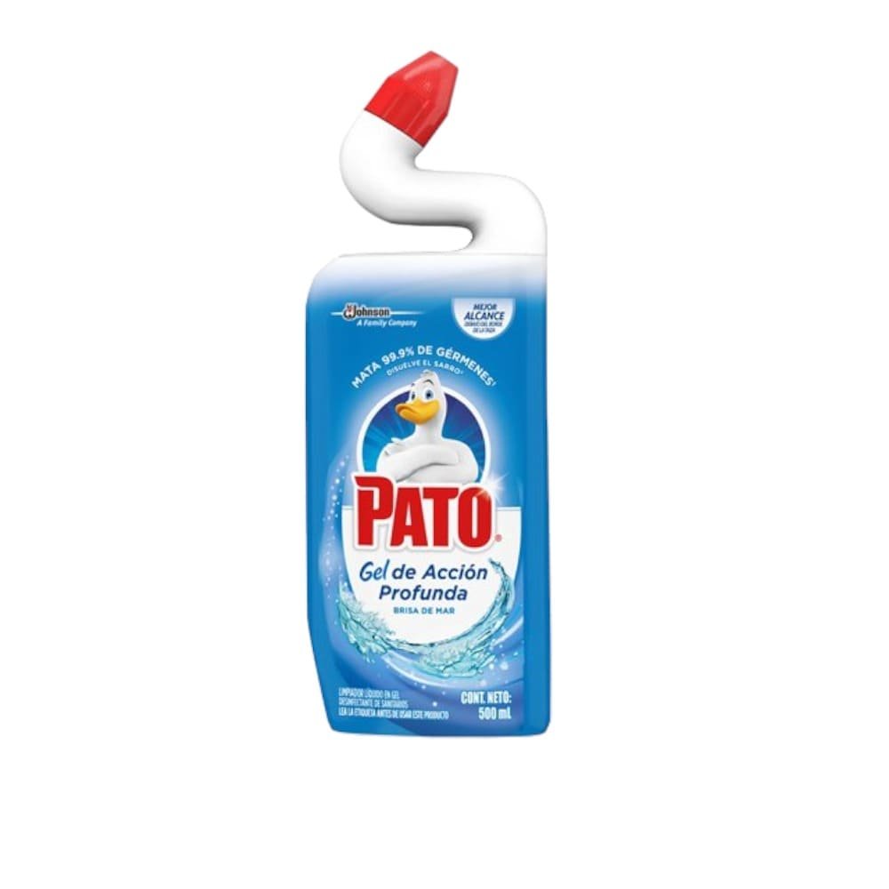 FRASCO DE PATO LIMPIA INODOROS EN GEL ACCION PRODUNDA BRISAS DEL MAR