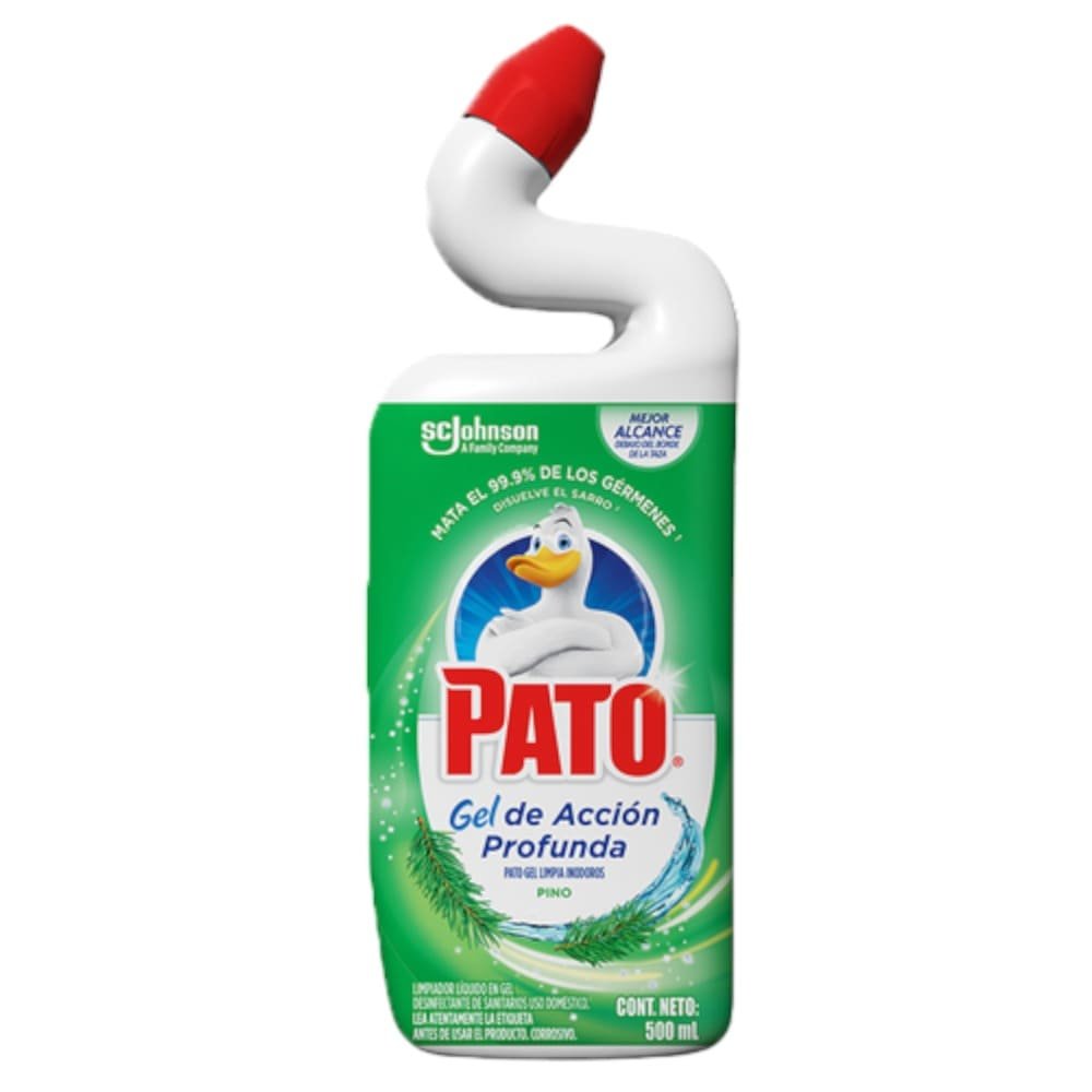 FRASCO DE PATO LIMPIA INODOROS EN GEL ACCION PRODUNDA PINO