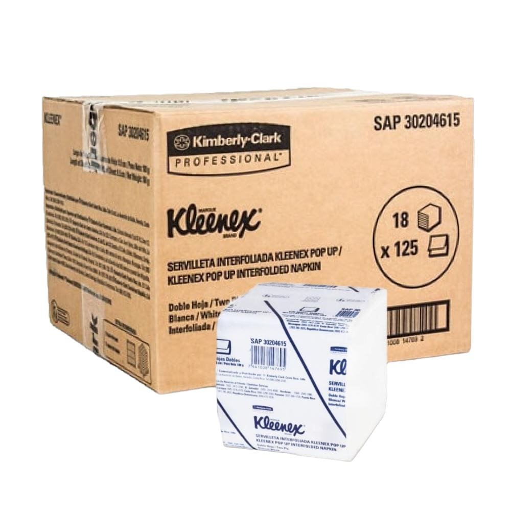 CAJA SERVILLETA KLEENEX POP UP 18X125 HOJAS