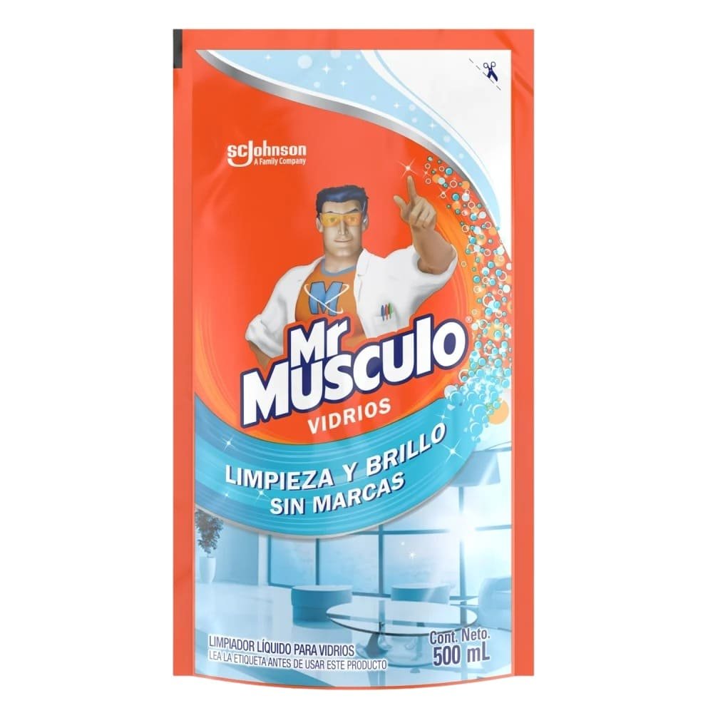 SACHET MR MUSCULO LIMPIA VIDRIOS 500 ML