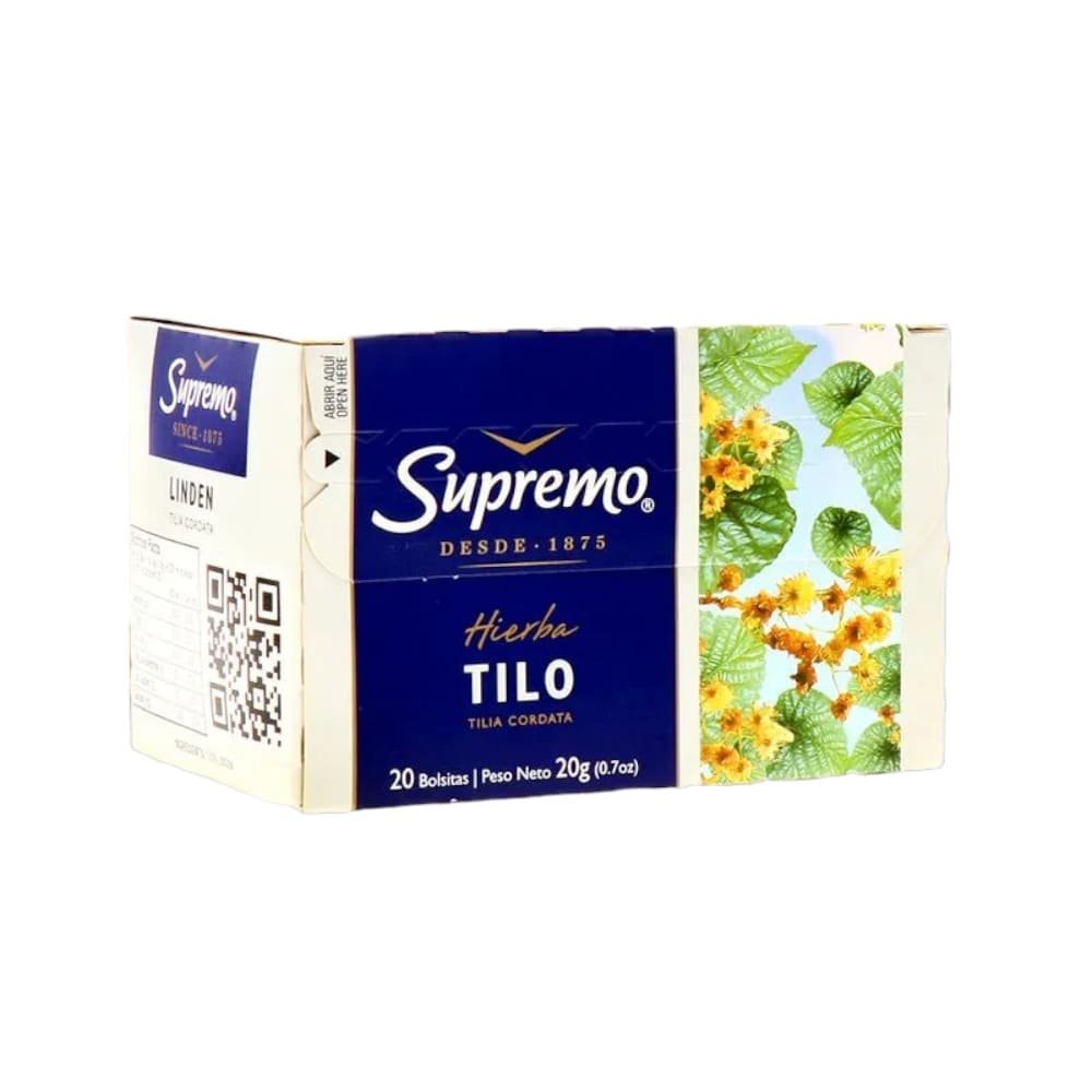 CAJA DE TÉ DE TILO SUPREMO 20 UNIDADES