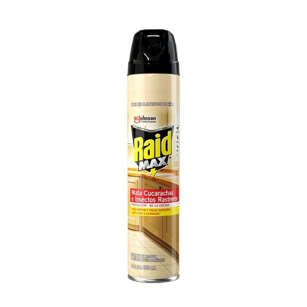 FRASCO DE RAID MAX DORADO 430 ML