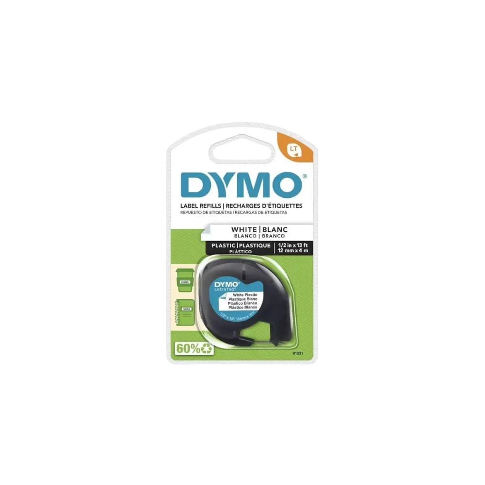 CINTA DYMO 91331 LETRATAG PLASTICA BLANCO