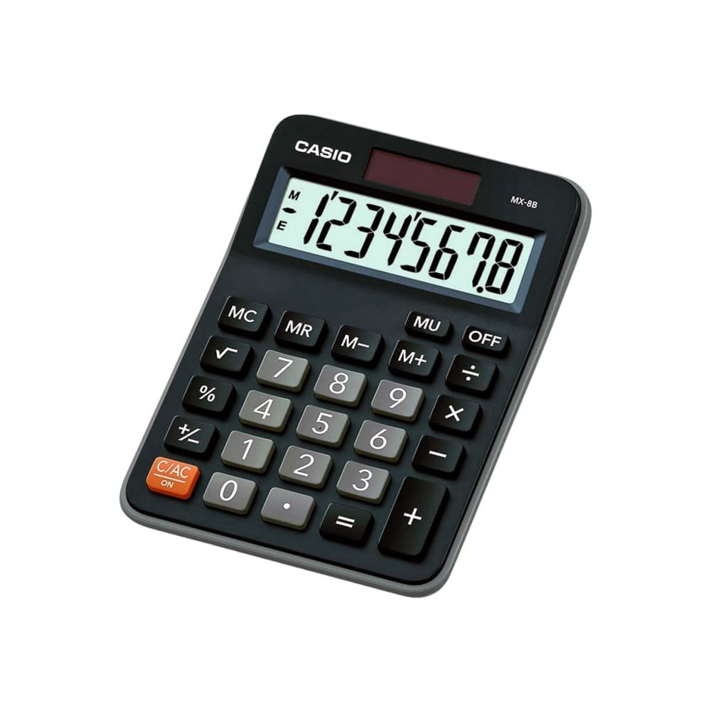 CALCULADORA DE ESCRITORIO CASIO MX-8B-W-DC 8 DIGITOS