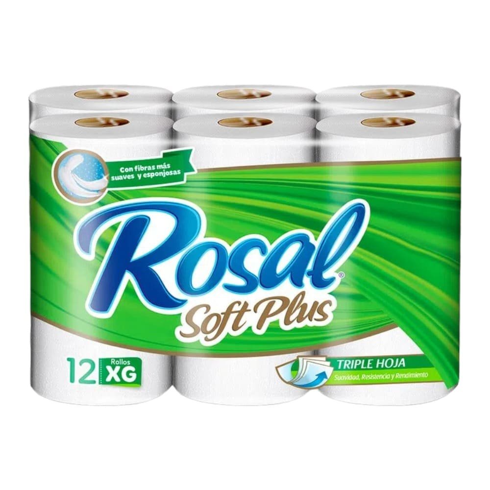 PAPEL HIGIENICO ROSAL VERDE TRIPLE HOJA 280 HOJAS 12 UNI XG