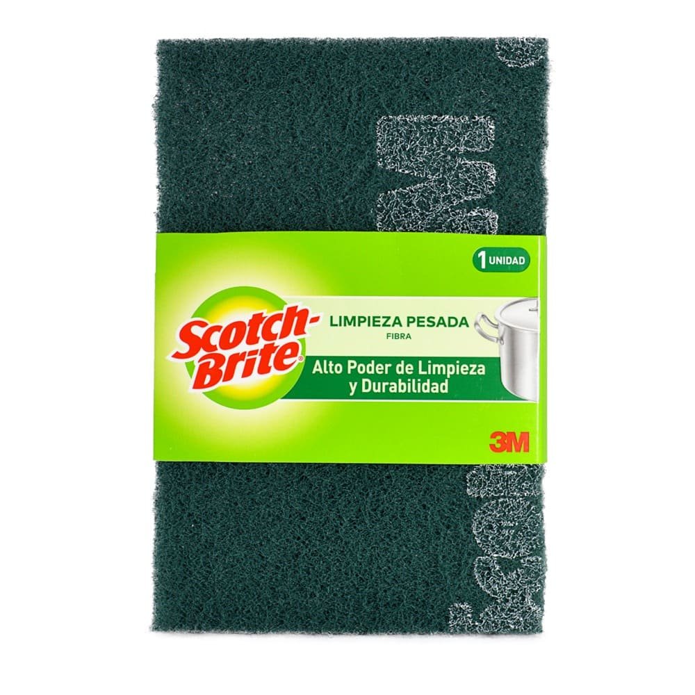 ESPONJA SCOTCH BRITE FIBRA VERDE LIMPIEZA PESADA