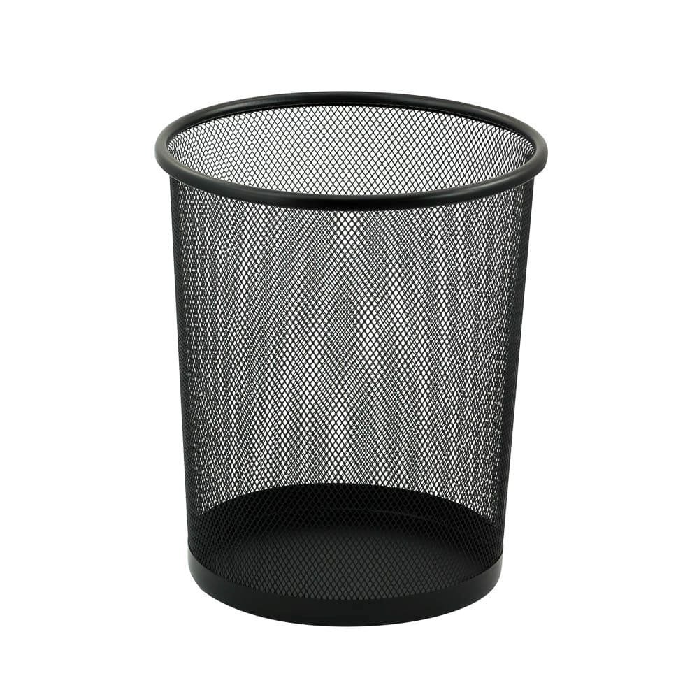 BOTE PARA BASURA FAST METALICO PEQUEÑO TIPO MAYA COLOR NEGRO