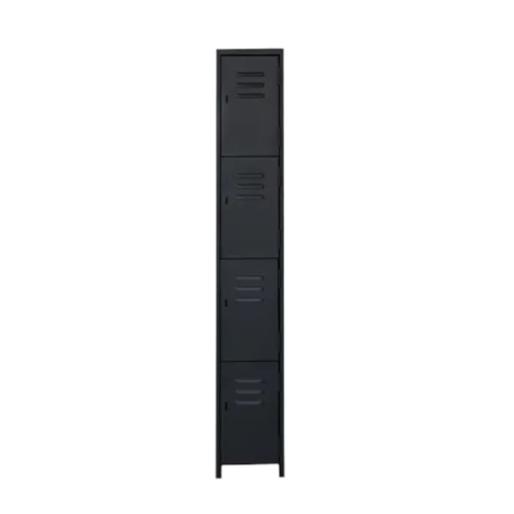 LOCKER 4 CUERPOS COLOR NEGRO 180X28X39