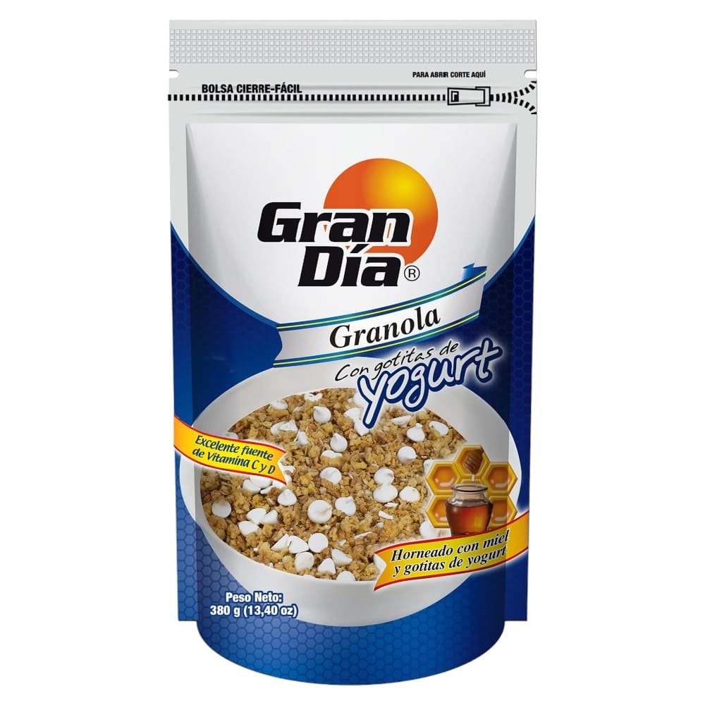 GRANOLA GRAN DIA CON GOTITAS DE YOGURT 380 GRAMOS