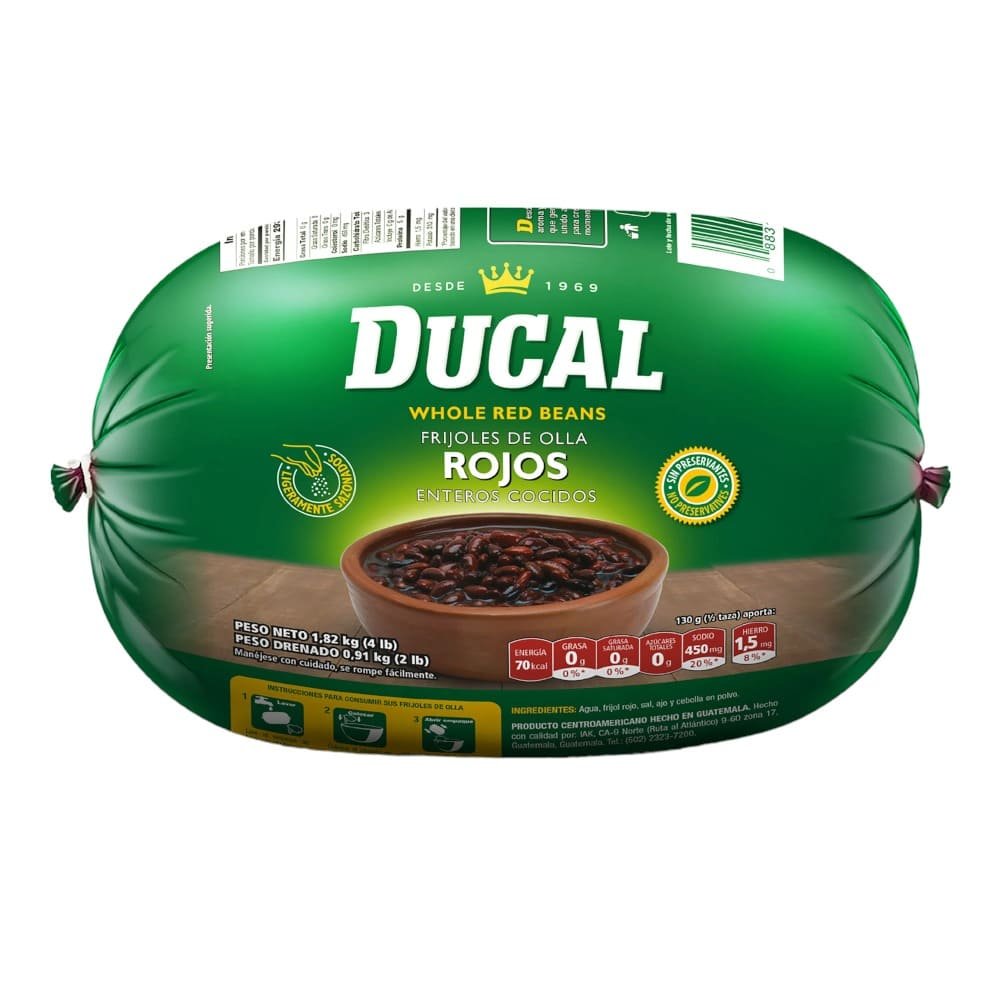 FRIJOL DUCAL ROJOS ENTEROS OLLA 1820 GRAMOS