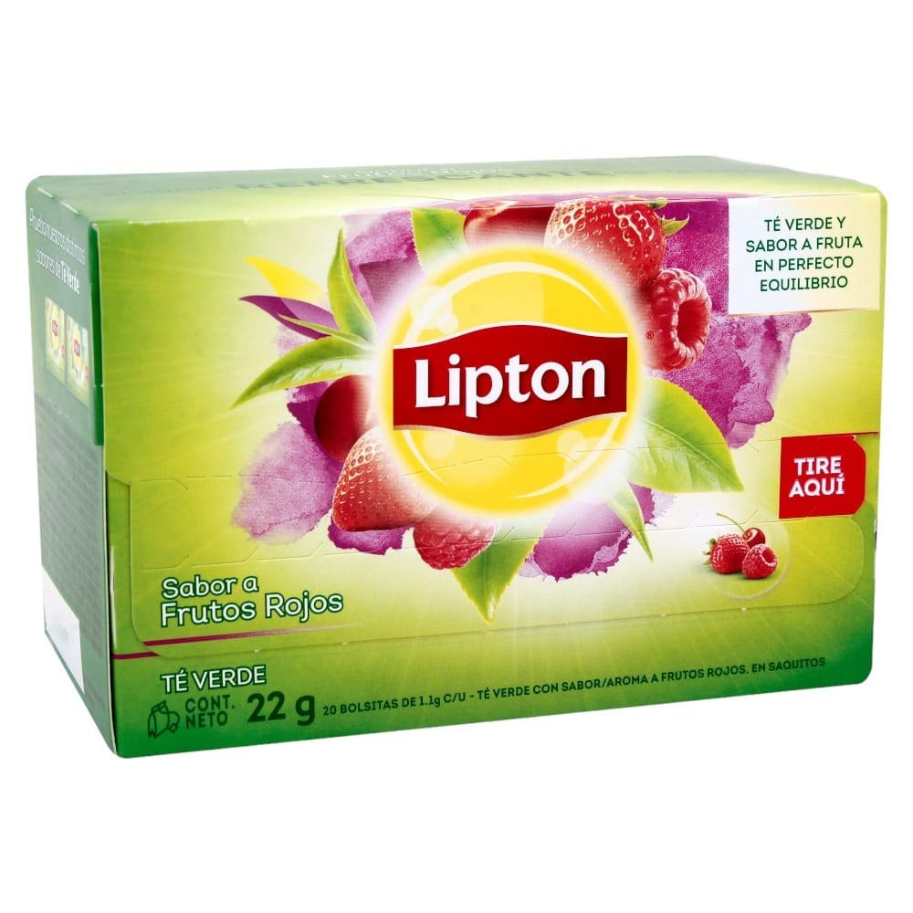 CAJA DE TE FRUTOS ROJOS LIPTON 20 UNI