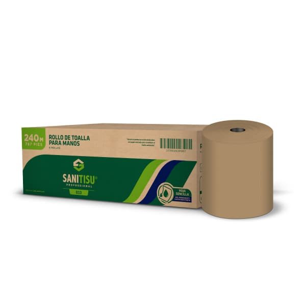 PAPEL TOALLA SANITISU COLOR NATURAL 6*1 240 METROS