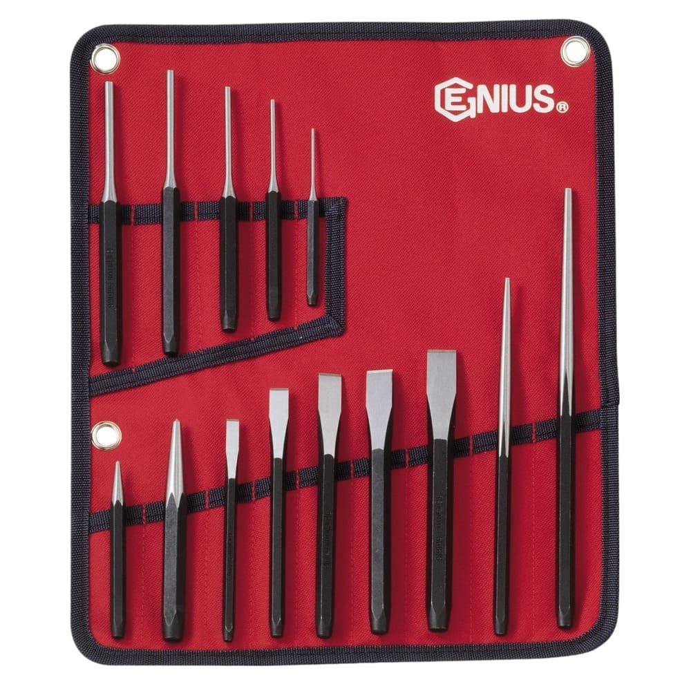 SET DE PUNZON CINCEL 14 PIEZAS GENIUS PC 514 M