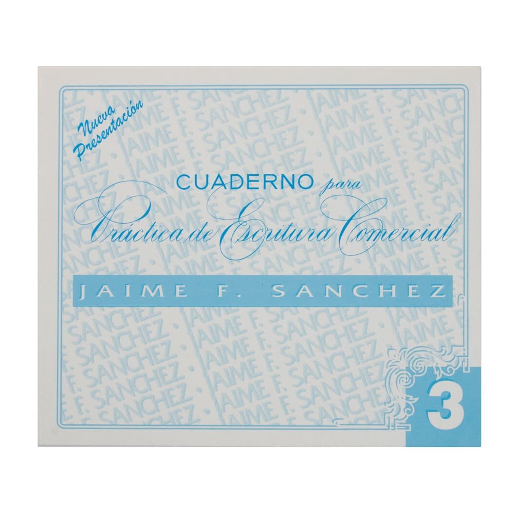 CUADERNOS DE CALIGRAFIA JAIME SANCHEZ # 3