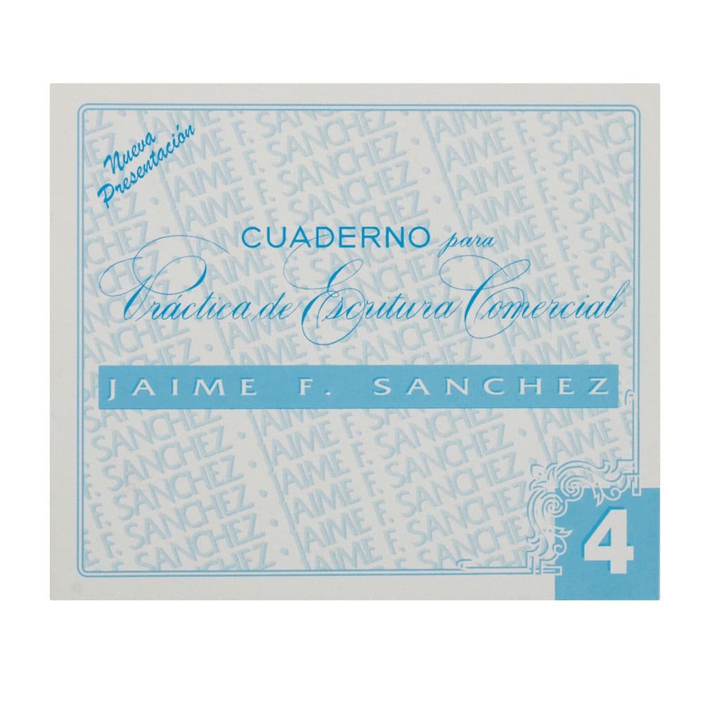 CUADERNOS DE CALIGRAFIA JAIME SANCHEZ # 4