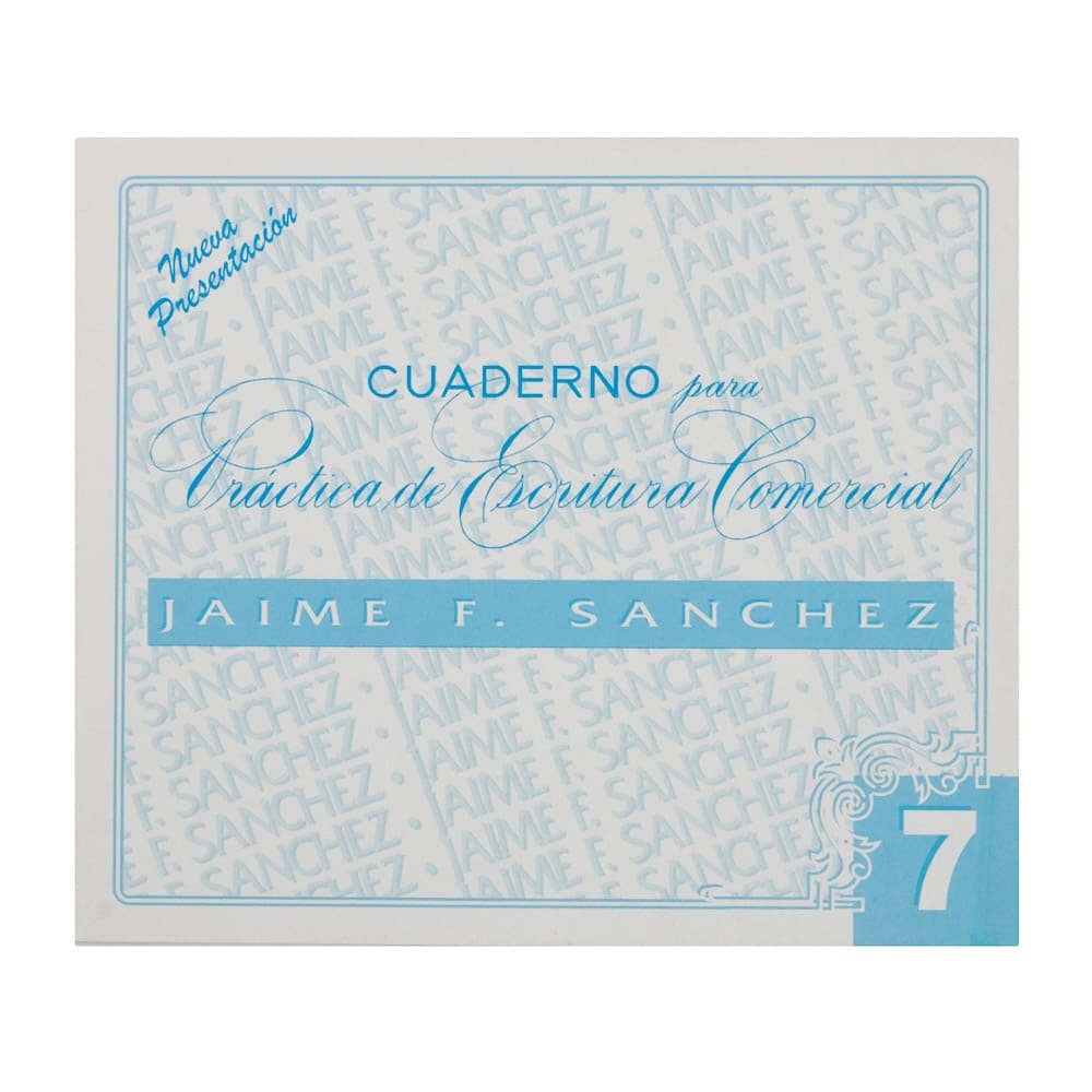 CUADERNOS DE CALIGRAFIA JAIME SANCHEZ # 7