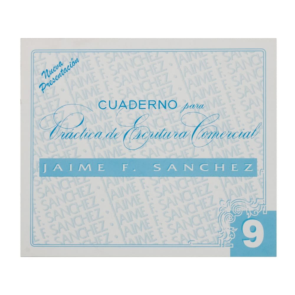 CUADERNOS DE CALIGRAFIA JAIME SANCHEZ # 9