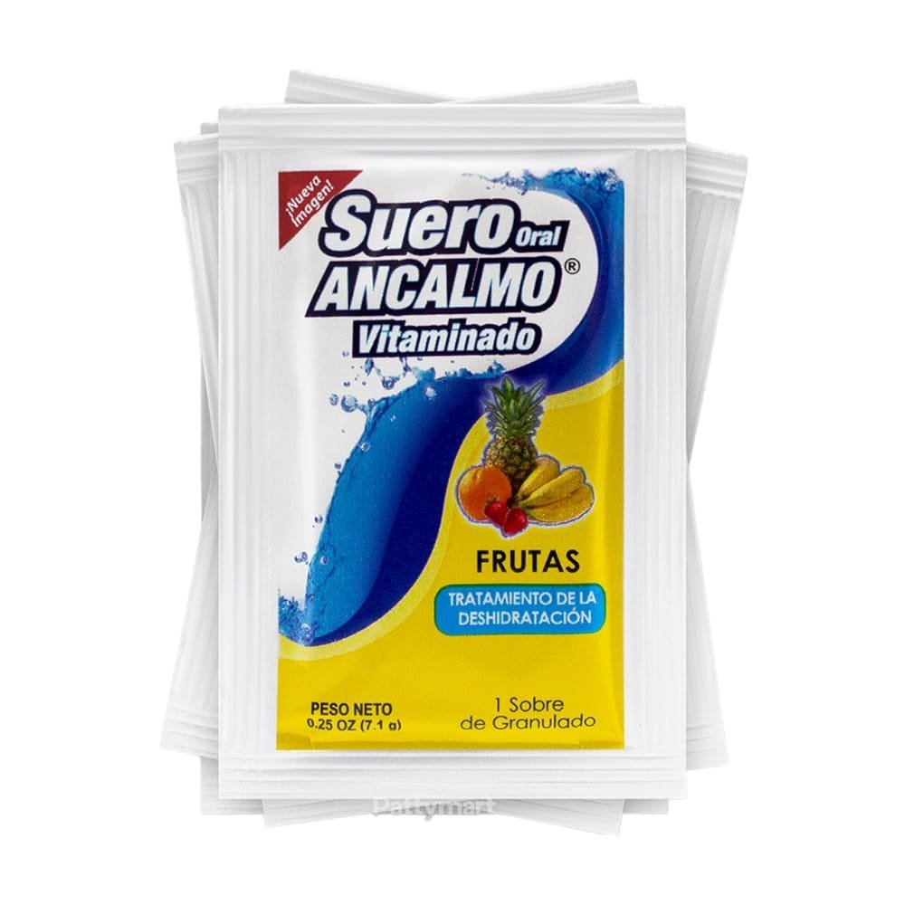 SUERO ORAL ANCALMO SOBRE SABOR FRUTAS UNIDAD