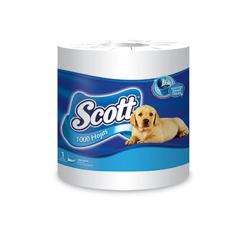 PAPEL HIGIENICO SCOTT 24 ROLLOS 1000 HOJAS