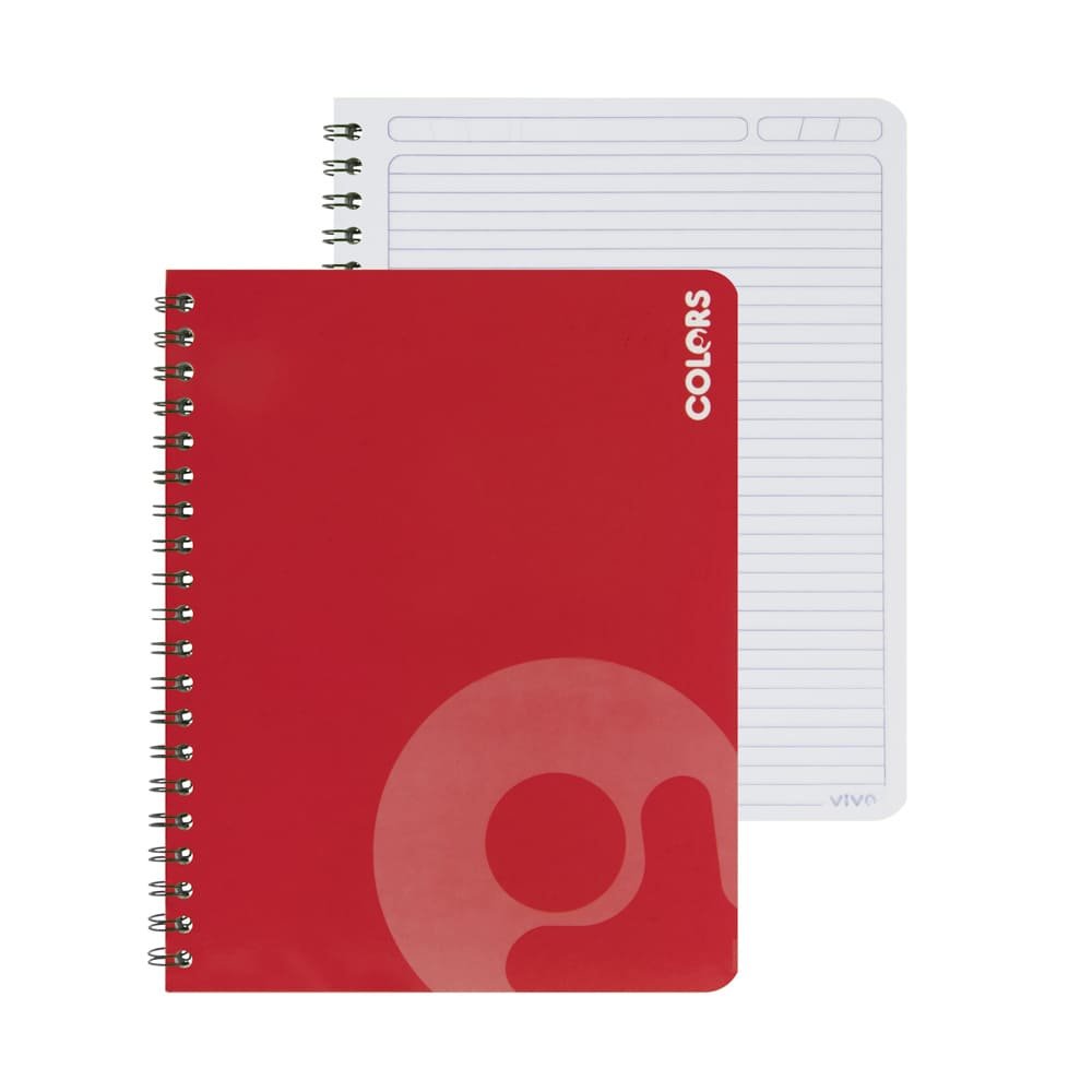 CUADERNO DOBLE ANILLO VIVO 70 H 239950 RAYADO
