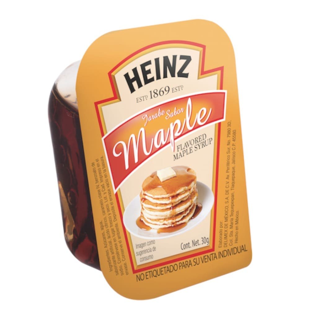 JARABE DE MAPLE HEINZ 72 UNIDADES CAJA 30 GRAMOS