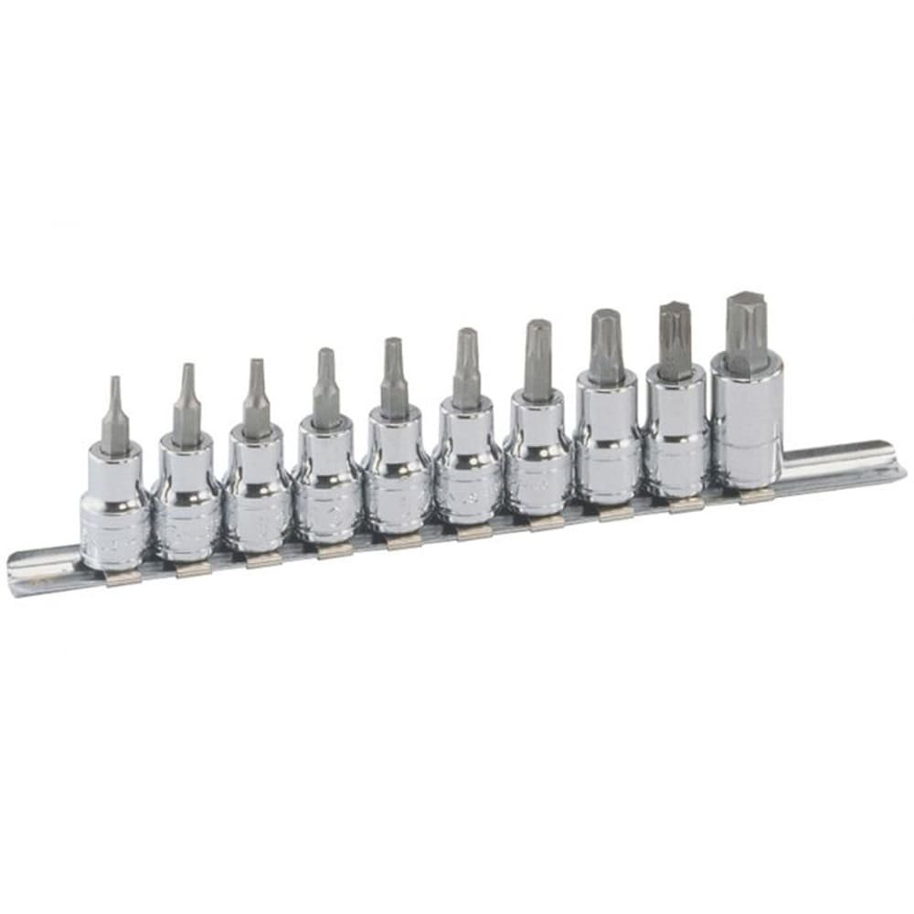 JUEGO DE COPAS TORX T-10 A T55 RAIZ DE 3/8 10 UNIDADES