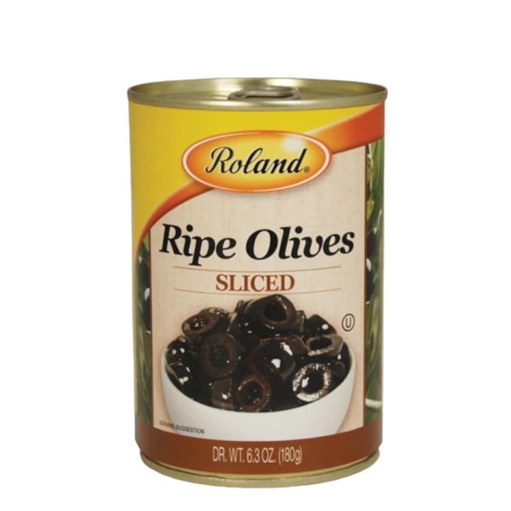 ACEITUNA RODAJA NEGRA ROLAND 180 GRAMOS