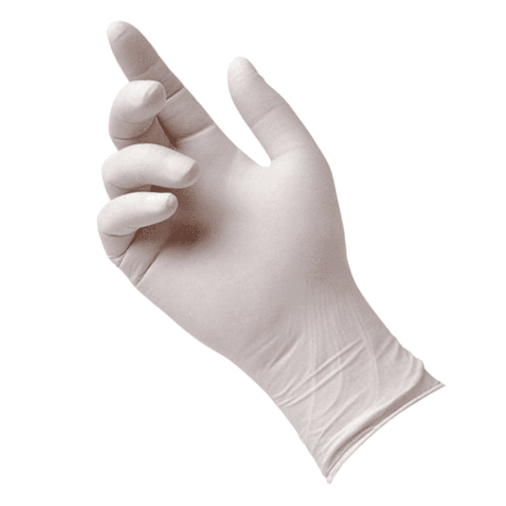 CAJA DE GUANTES DE LATEX 100 UNI TITAN TALLA M CON POLVO