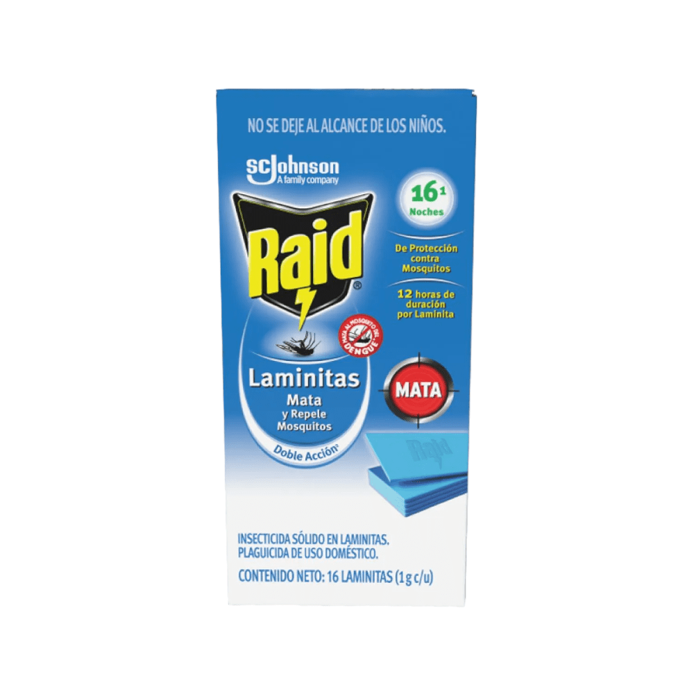 RAID PLAQUITAS 16 UNIDADES