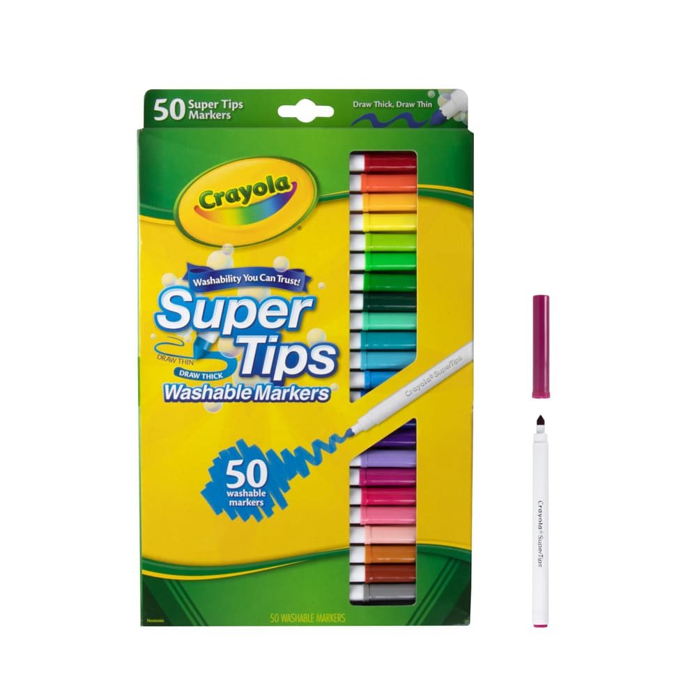 MARCADORES EN ESTUCHE CRAYOLA C585050 SUPER TIPS 50 COLORES