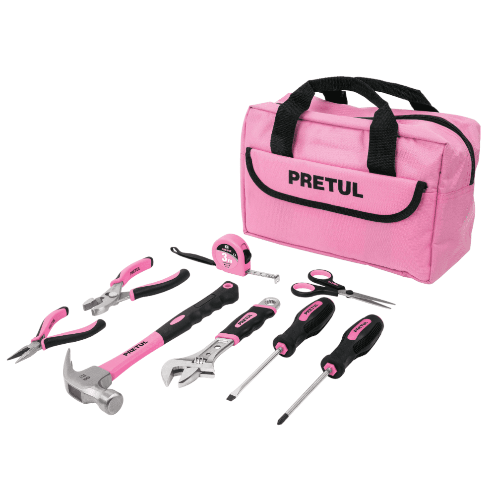 JUEGO DE HERRAMIENTAS TOOL SET PRETUL ROSADO