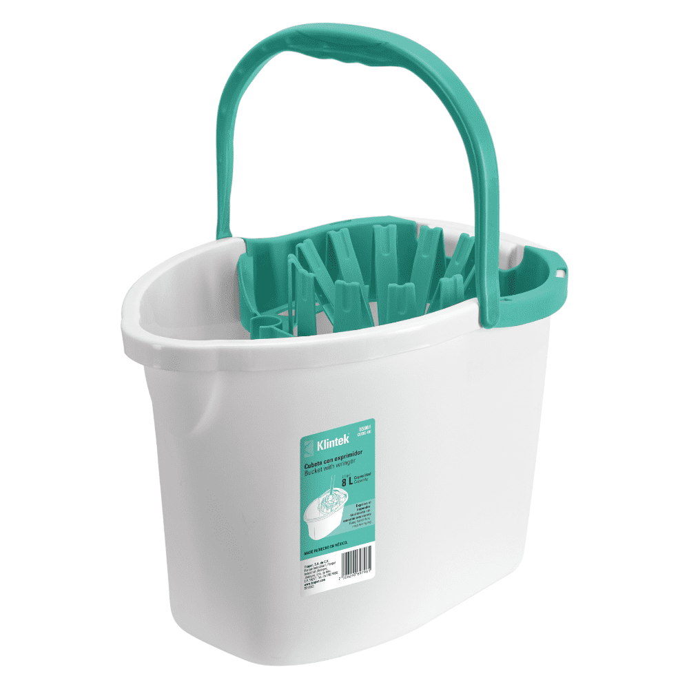 CUBETA CON EXPRIMIDOR 8 LITROS KLINTEK