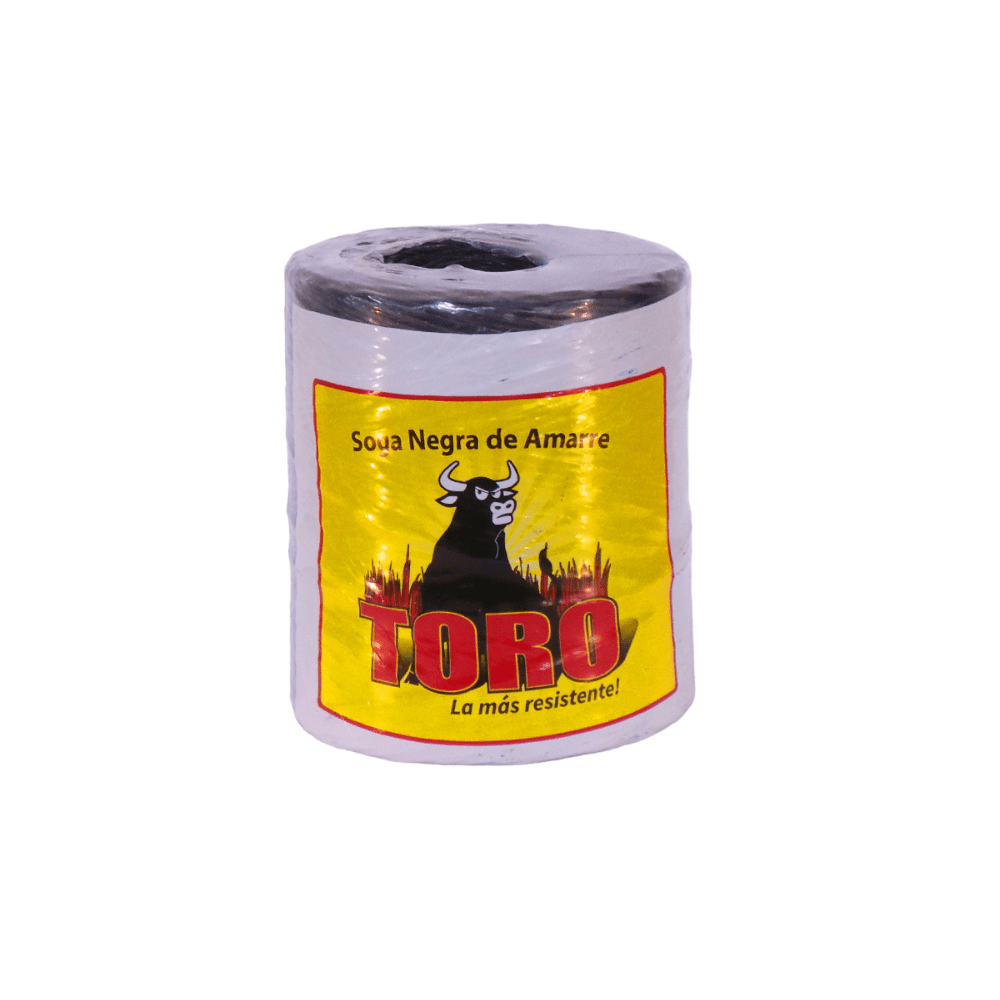 ROLLO DE PITA DE AMARRE NEGRO MARCA TORO 7 LIBRAS DE PESO