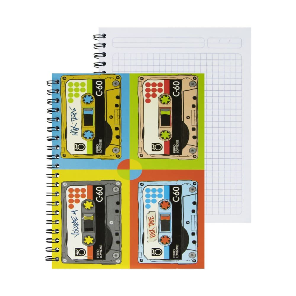CUADERNO DOBLE ANILLO QUEST 100 HOJAS PASTA DURA 239964 CUADROS