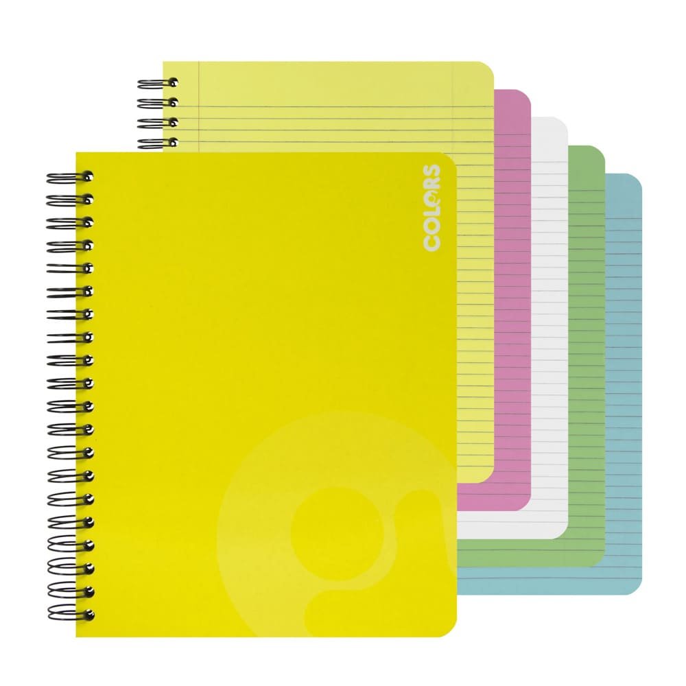 CUADERNO DOBLE ANILLO VIVO 150H 239960 COLORES