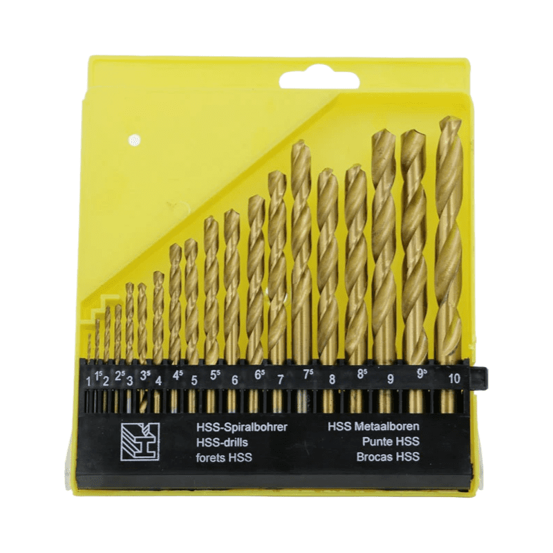 JUEGO DE BROCA SET H55 BAÑO TITANIO 1 A 10 MM