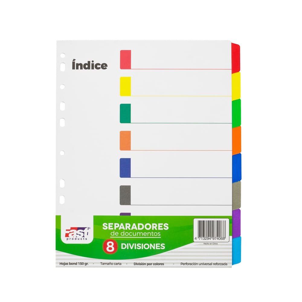 SEPARADORES FAST 8 DIVISIONES 150 GRAMOS