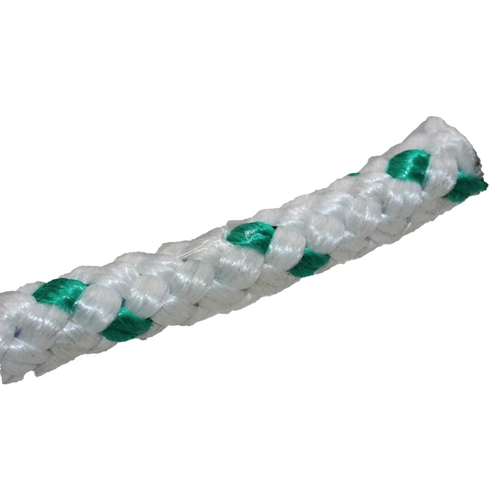 LAZO 1" PLASTICO BLANCO DISTINTIVO VERDE POR ROLLO