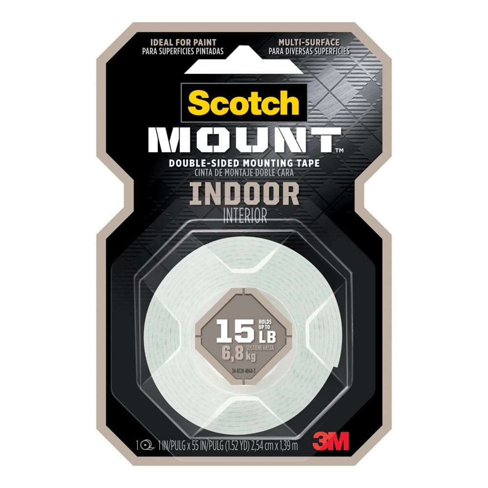 CINTA ADHESIVA SCOTCH 214H MOUNTING INTERIORES 1" X 55"